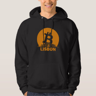 Lisbon Bitcoin Maximalist  Bitcoin Lisbon Skyline Hoodie