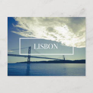Lisbon bridge postcard