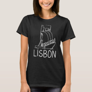 Lisbon City Portugal souvenir for men women 4 T-Shirt