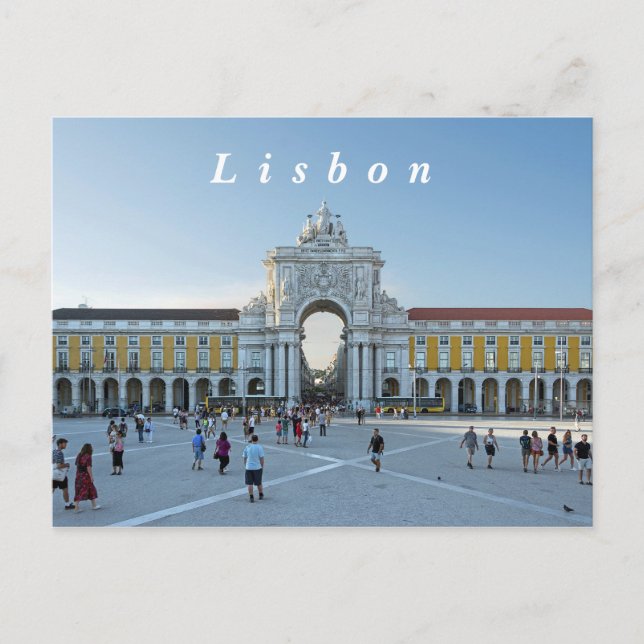 Lisbon. Commerce Square. Postcard (Front)