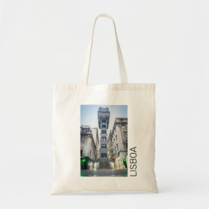 Lisbon in Portugal with Retro Elevator Souvenir Tote Bag