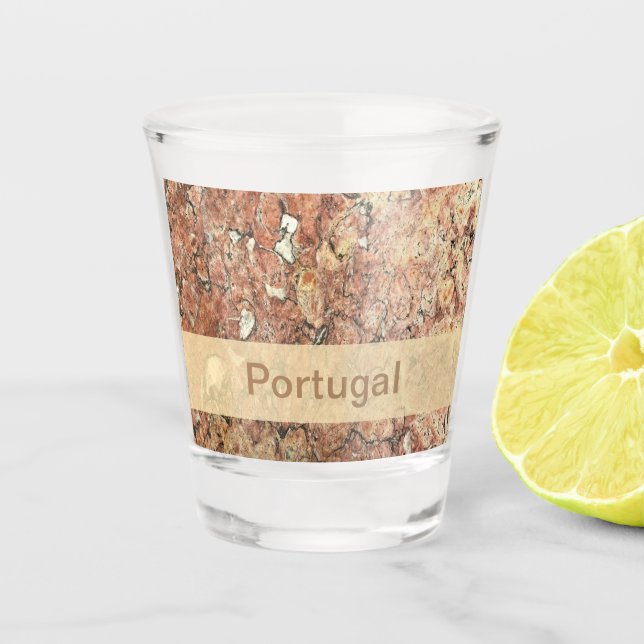 Lisbon Marble Shot Glass (Front)