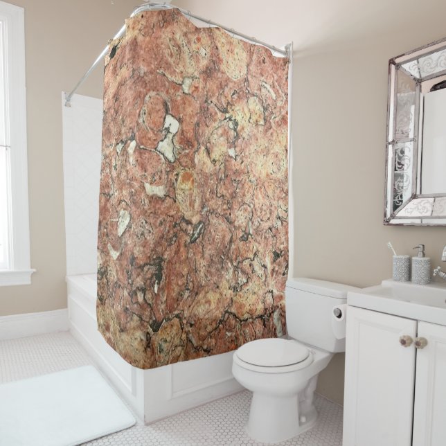 Lisbon Marble  Shower Curtain (In Situ)