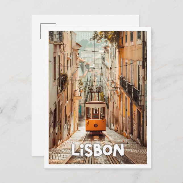 Lisbon Portugal Art travel famous place Postcard (Front/Back)