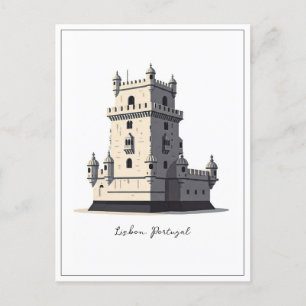 Lisbon Portugal Belem Tower Postcard