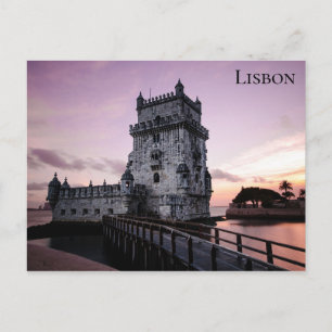 Lisbon Portugal Belem Tower Travel Photo Postcard