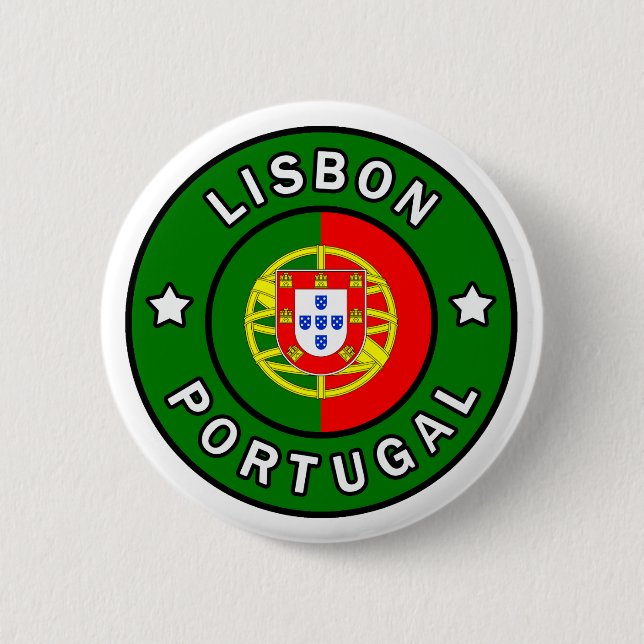 Lisbon Portugal Button (Front)