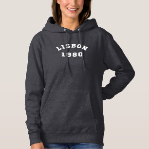 Lisbon Portugal City 1980 Vintage Hoodie