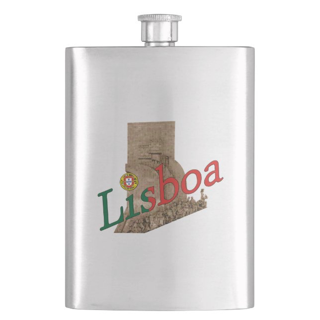 Lisbon Portugal Classic Flask (Front)