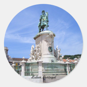 Lisbon, Portugal Classic Round Sticker