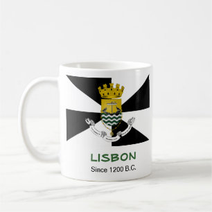 Lisbon Portugal Custom City Flag Mug