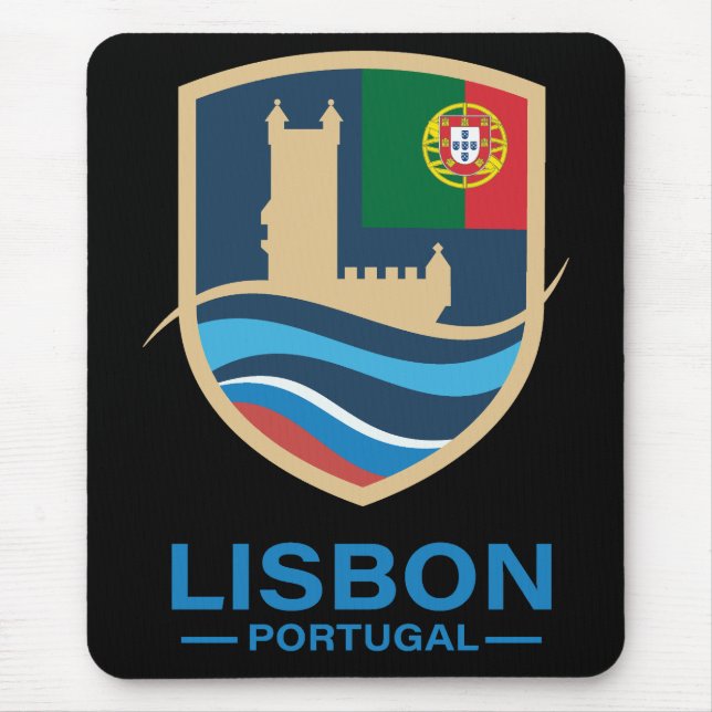 Lisbon Portugal Europe Mouse Pad (Front)