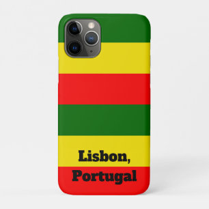 Lisbon, Portugal Flag Stripes iPhone 11 Pro Case