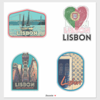 Lisbon Portugal illustration pack Sticker