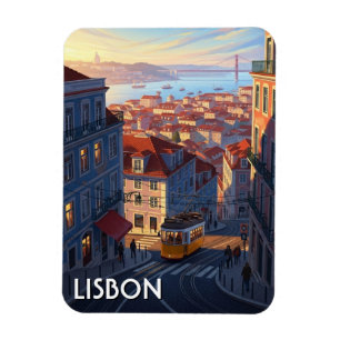 Lisbon Portugal Pantheon Alfama Anime Magnet