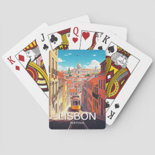 Lisbon Portugal Pantheon Alfama Anime Playing Cards