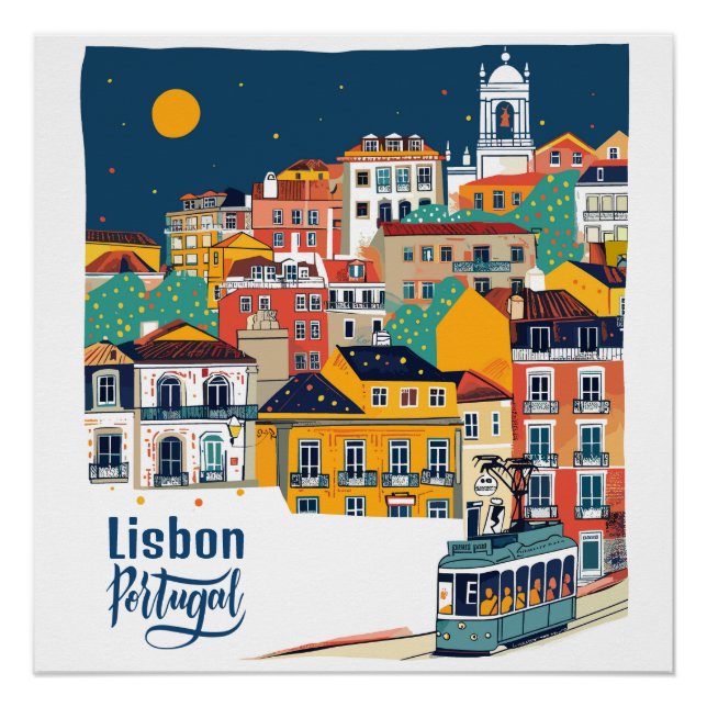 Lisbon Portugal Poster (Front)