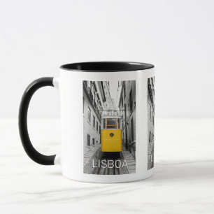 Lisbon Portugal Retro Tram Vintage Souvenir Mug