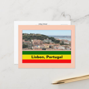 Lisbon, Portugal Skyline Postcard