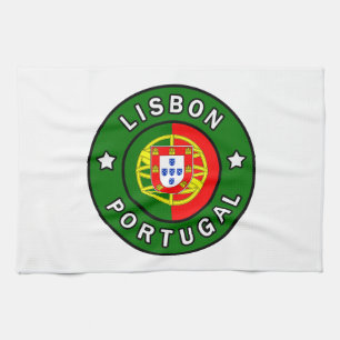 Lisbon Portugal Tea Towel