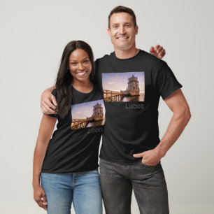 Lisbon Portugal Torre de Belém Sunset Holiday T-Shirt