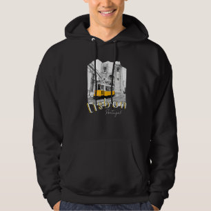 Lisbon Portugal Tram Portuguese Souvenirs Lisboa L Hoodie