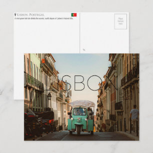 Lisbon, Portugal Travel Postcard