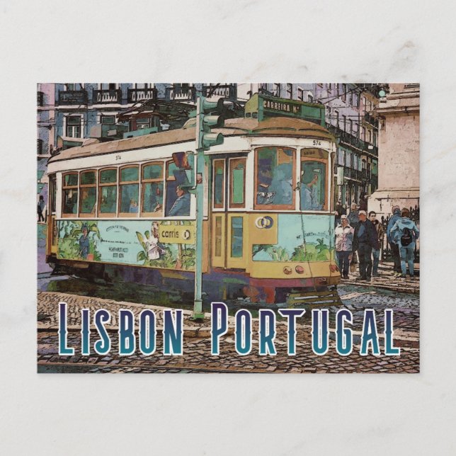 Lisbon Portugal Travel Postcard (Front)