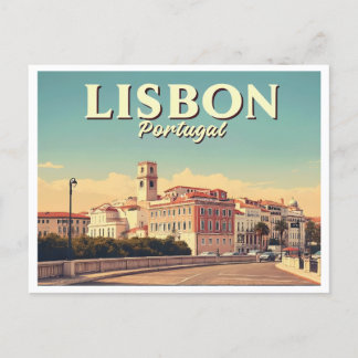 LISBON PORTUGAL VINTAGE POSTCARD