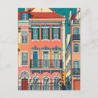 Lisbon Portugal vintage  Postcard