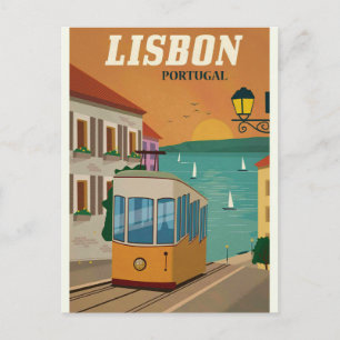 Lisbon Portugal   Vintage Travel postcard