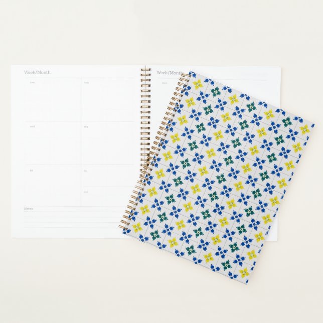 Lisbon pretty tiles or azulejo pattern planner (Display)