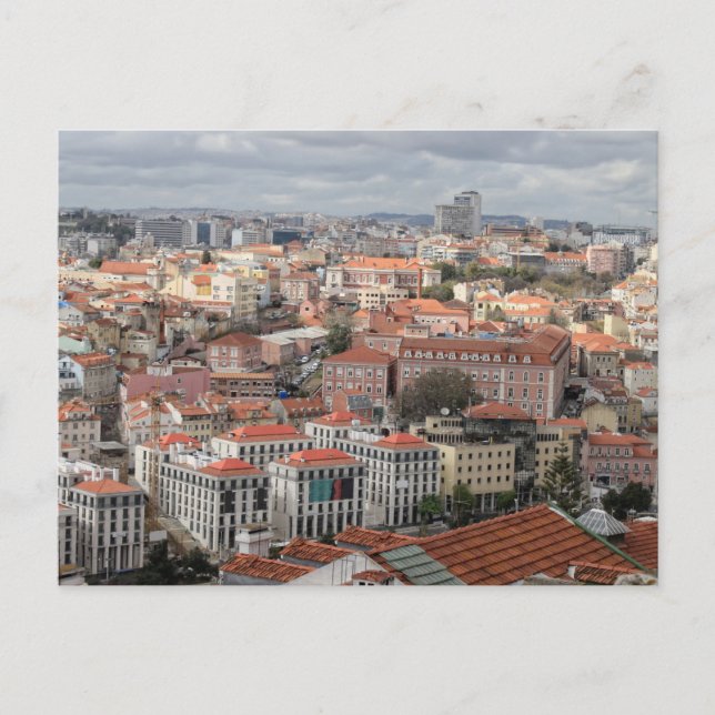 Lisbon rooftop skyline postcard (Front)