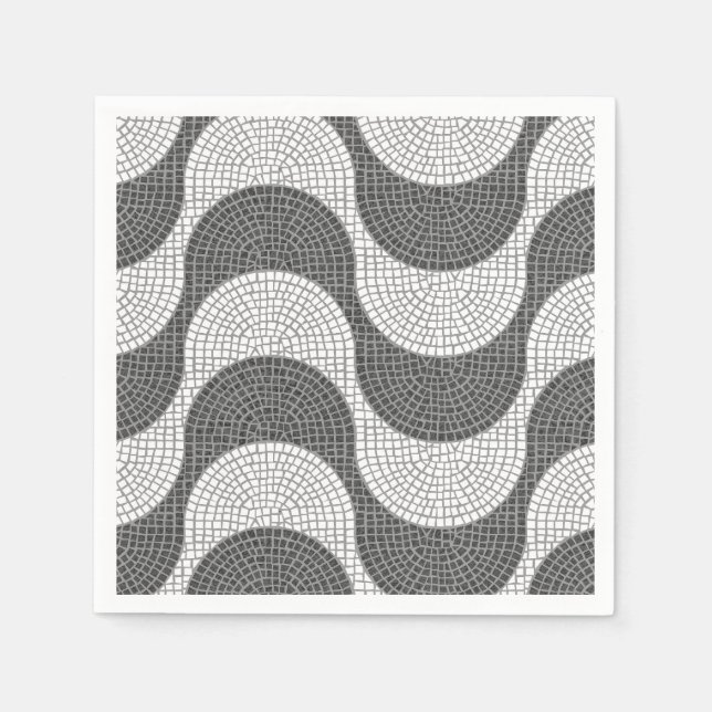 Lisbon Rossio Portuguese cobblestone calçada Napkin (Front)