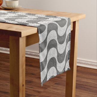 Lisbon Rossio Portuguese cobblestone calçada Short Table Runner