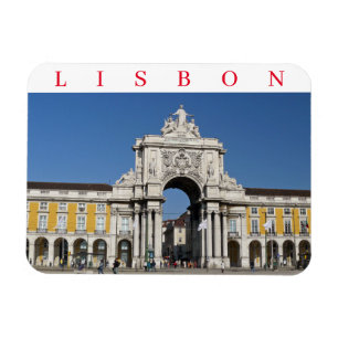 Lisbon Rua Augusta Arch fridge magnet