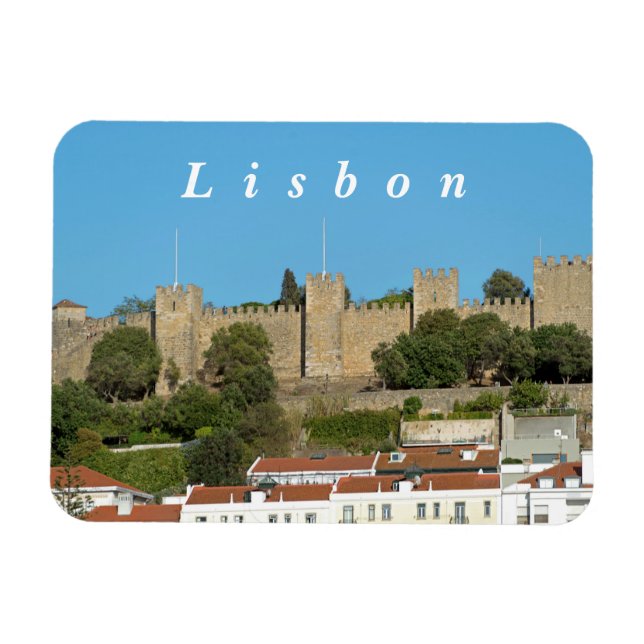 Lisbon. Saint George Castle. Magnet (Horizontal)