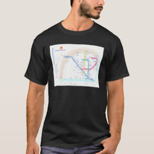 Lisbon Subway Map Portugal T-Shirt