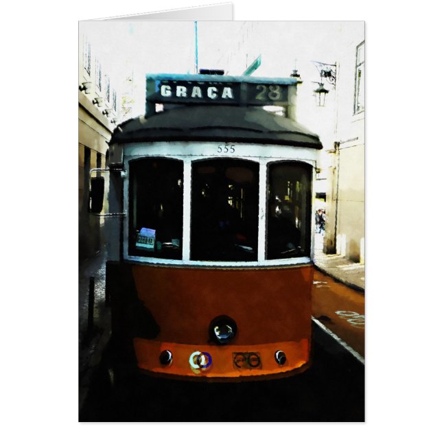 Lisbon tram closeup (Front)