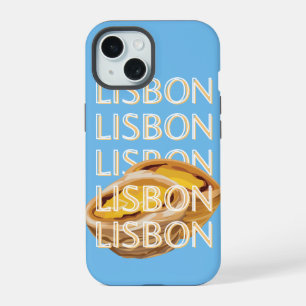 Lisbon Travel Art, Blue, Portugal iPhone 15 Case