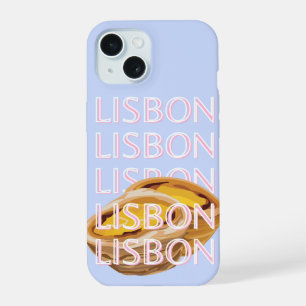 Lisbon Travel Art, Blue, Portugal, Pastel iPhone 15 Case