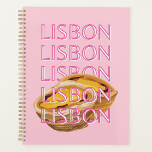 Lisbon Travel Art, Portugal, Pink, Preppy Planner