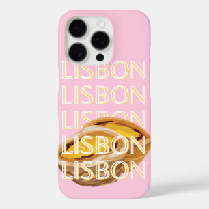 Lisbon Travel Art, Portugal Travel Art, Pink iPhone 16 Pro Case