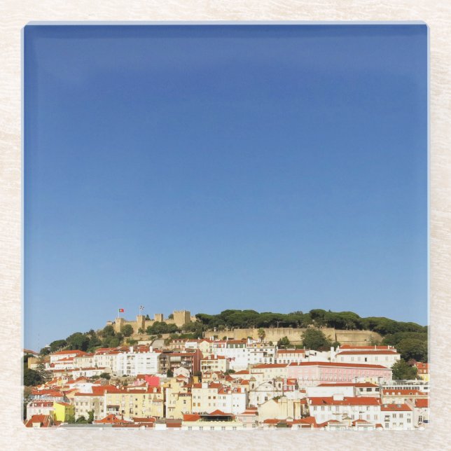 Lisbon Views Portugal Photo Glass Coaster (Front)