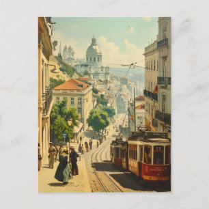 Lisbon Vintage Postcard