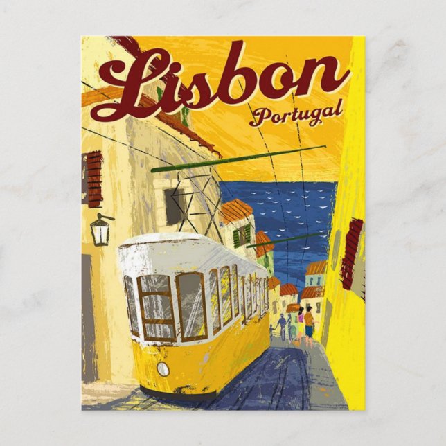 Lisbon   Vintage Travel postcard (Front)