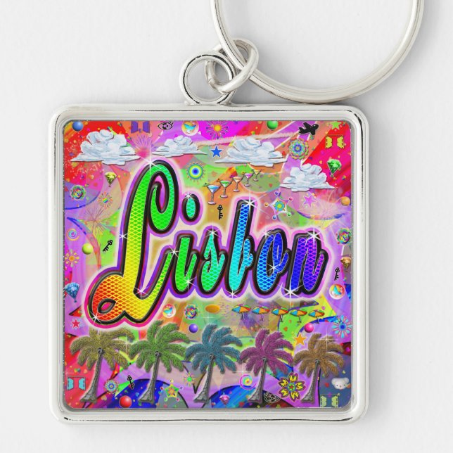 Lisbon Vista Express Keychain (Front)