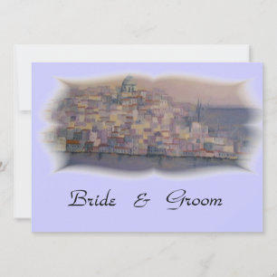 Lisbon wedding invitation