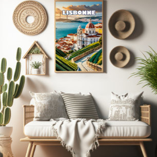 Lisbon, where melancholy and joy marry, poster