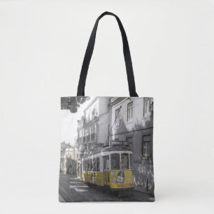 Lisbon Yellow Tramway Tote Bag